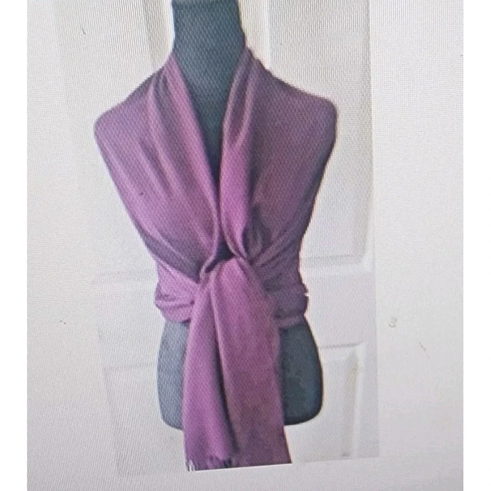 Shawl/ Scarf/Wrap by Pashmina in burgandy 35 x 72